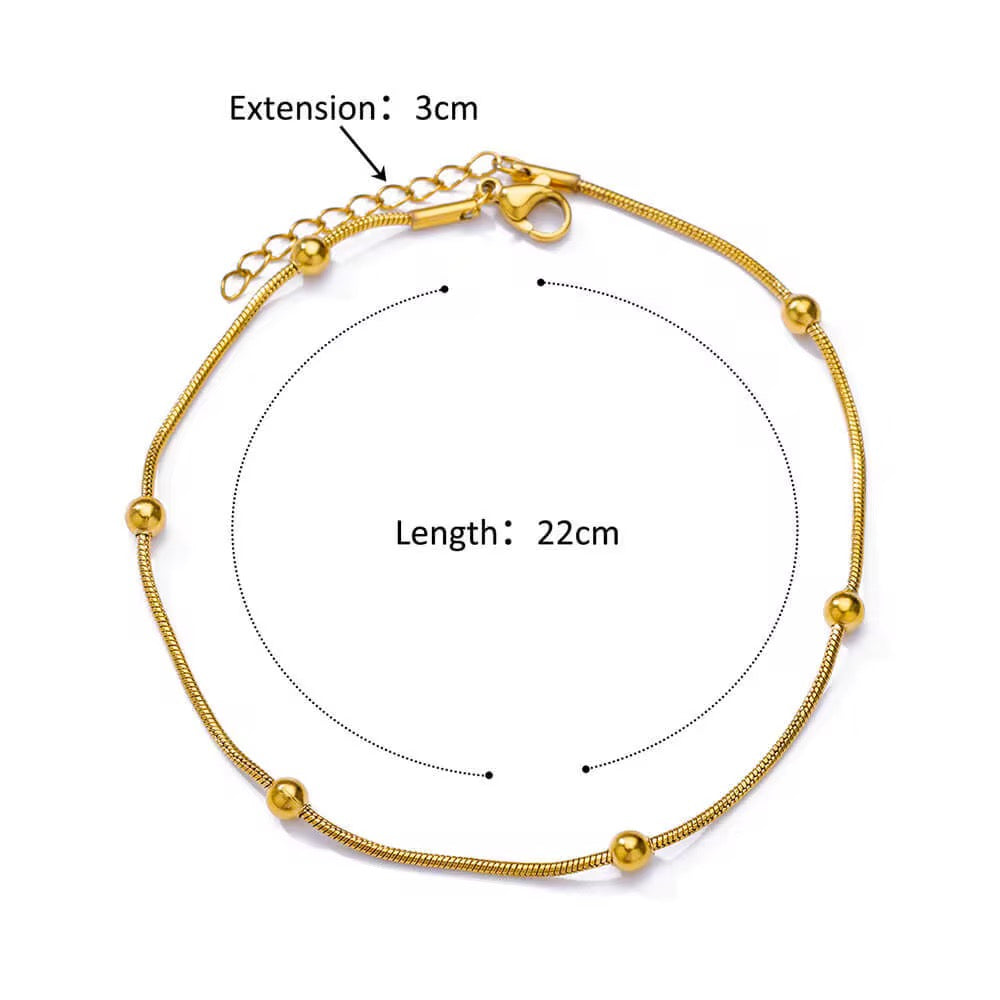 Golden Orbit Anklet