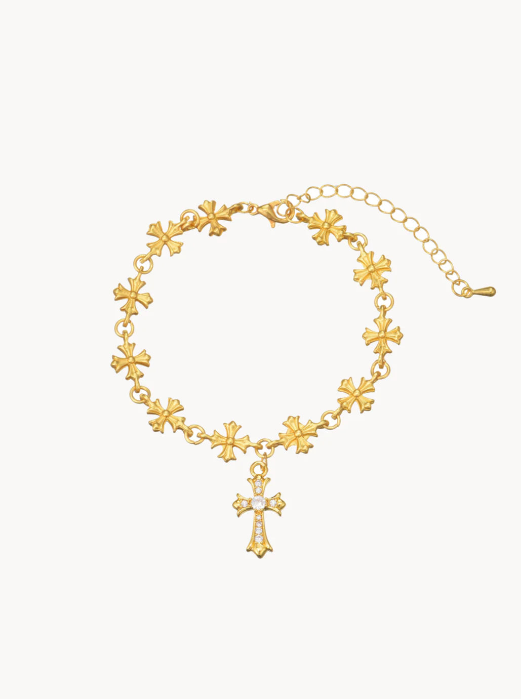 Golden Cross Bracelet