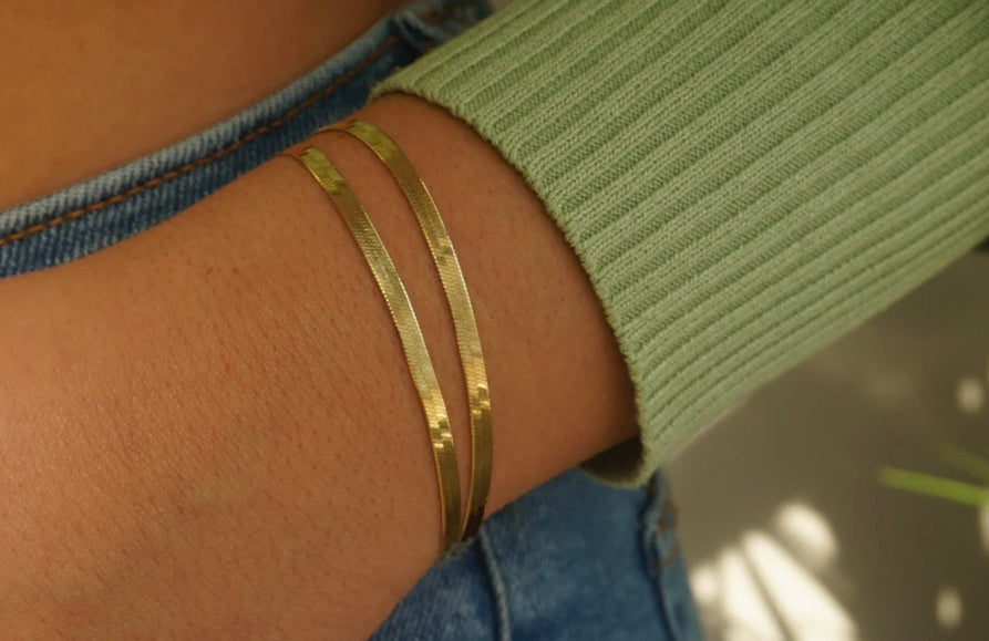 Ivy Herringbone Bracelet