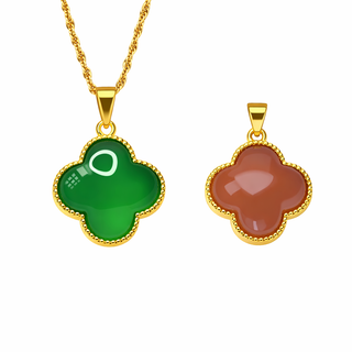 Jade Clover Necklace