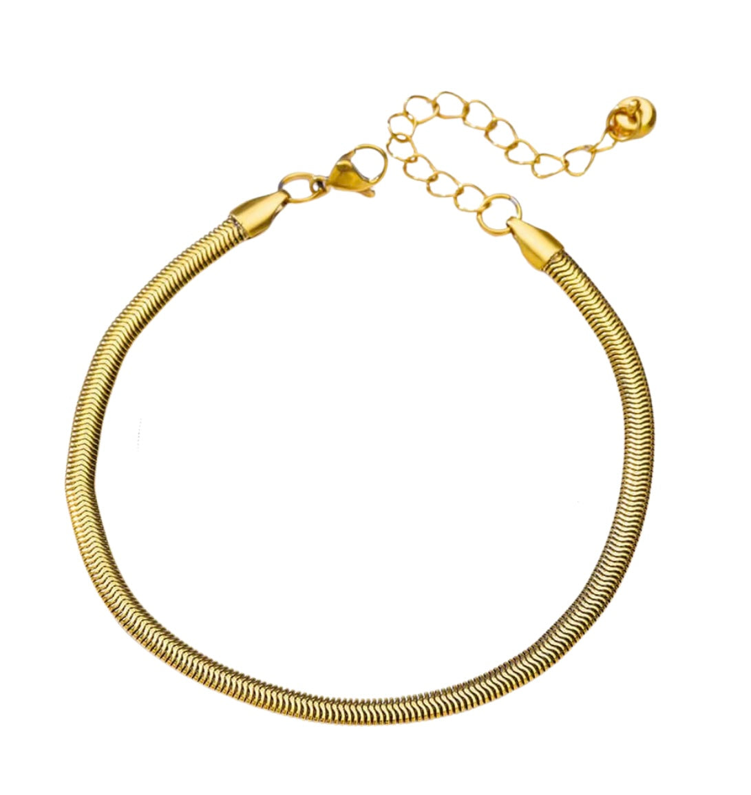 Golden Serpent Anklet