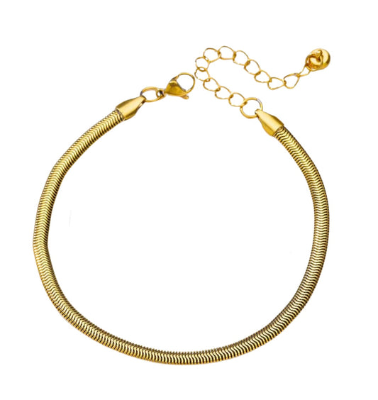 Golden Serpent Anklet