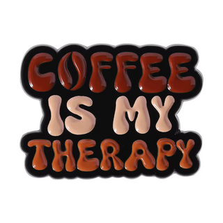 Coffee Therapy Pin