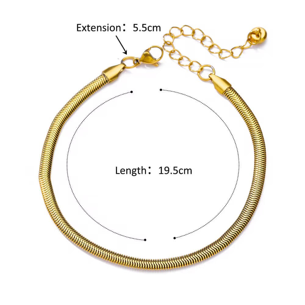 Golden Serpent Anklet