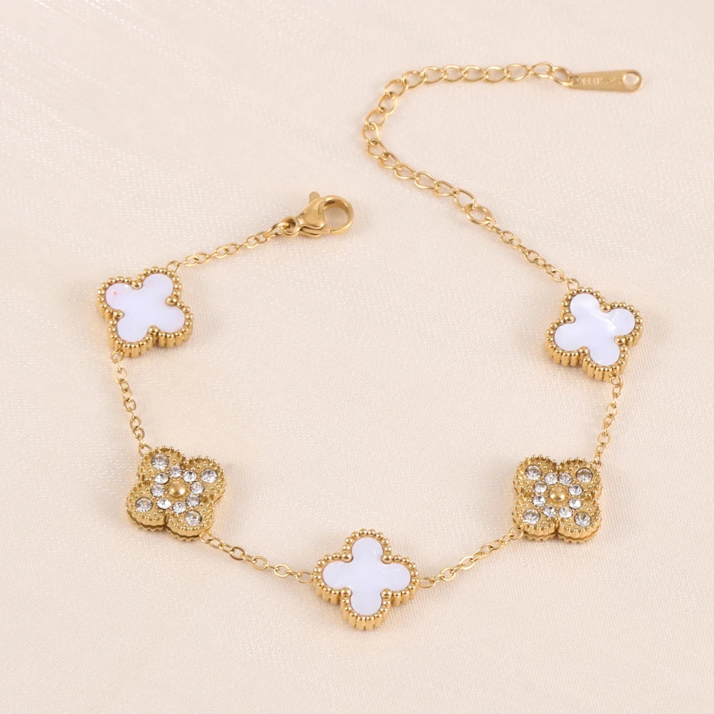 Diamond Lucky Charm Bracelet